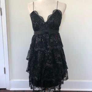Black Sparkle Express Cocktail Dress Size 8